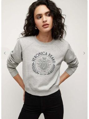 Veronica Beard Philomena Beaumont Logo Crewneck